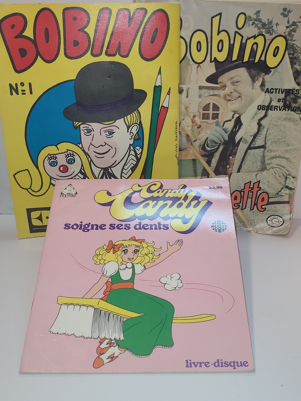 Candy Candy Kids Learning ,Coloring Books Bobino et Bobinette used (pictures)